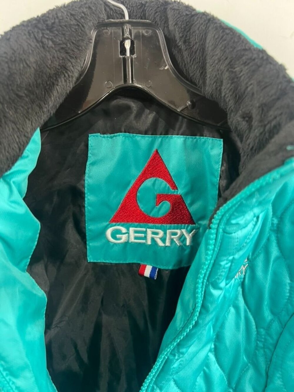 Gerry Women’s Quilted Puffer Turquoise Jacket Sz. S Full-Zip Fleece Collar - Picture 3 of 9